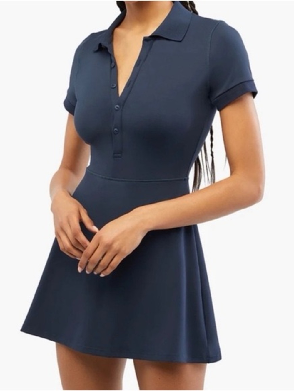WeWoreWhat Polo Dress Navy Blue